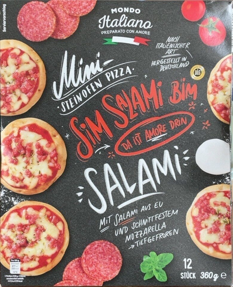 Mini-Steinofenpizza Salami
