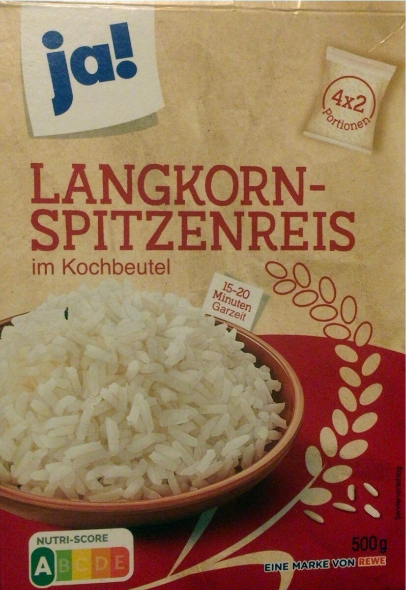 Spitzenlangkornreis im Kochbeutel