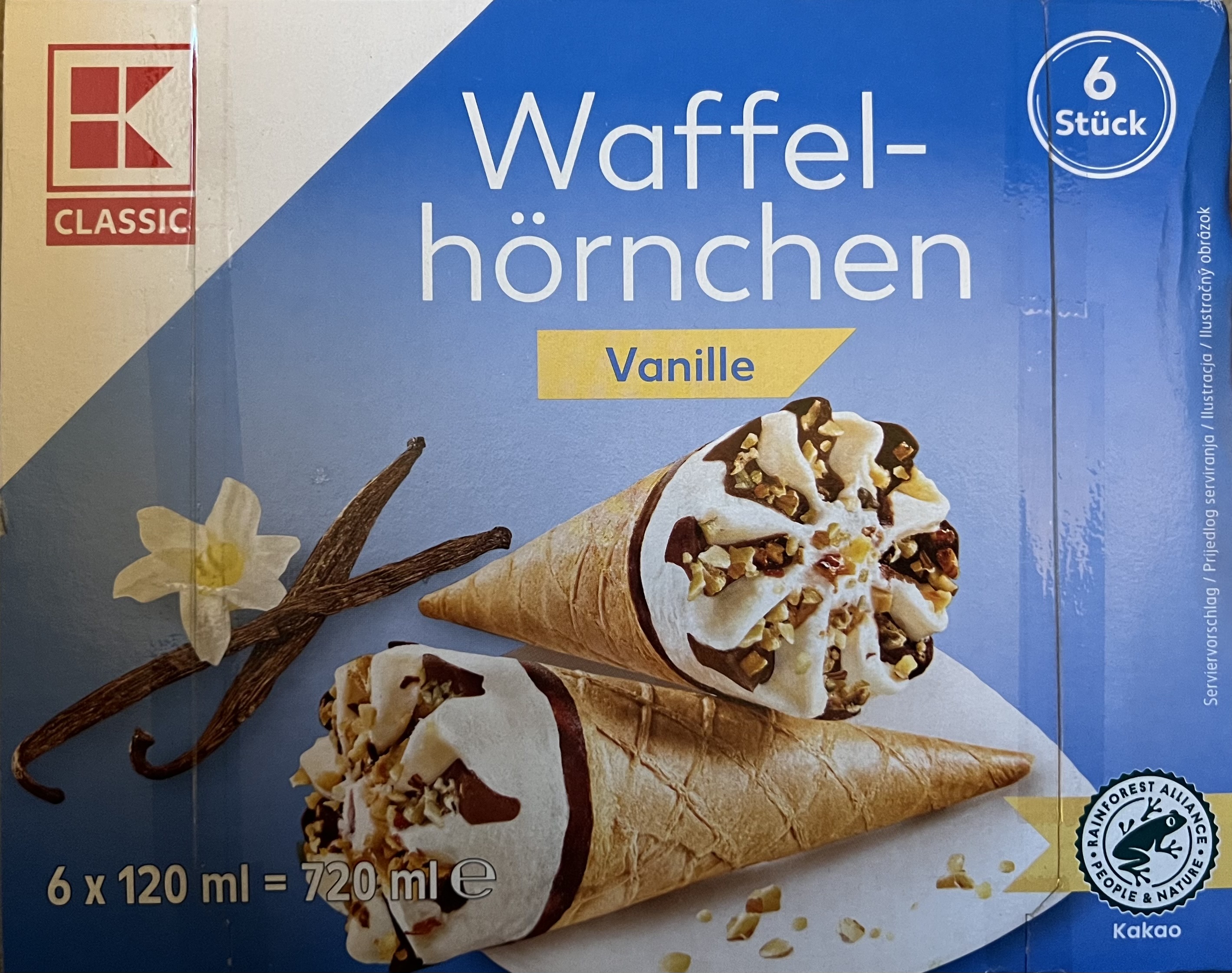 Waffelhörnchen Vanille