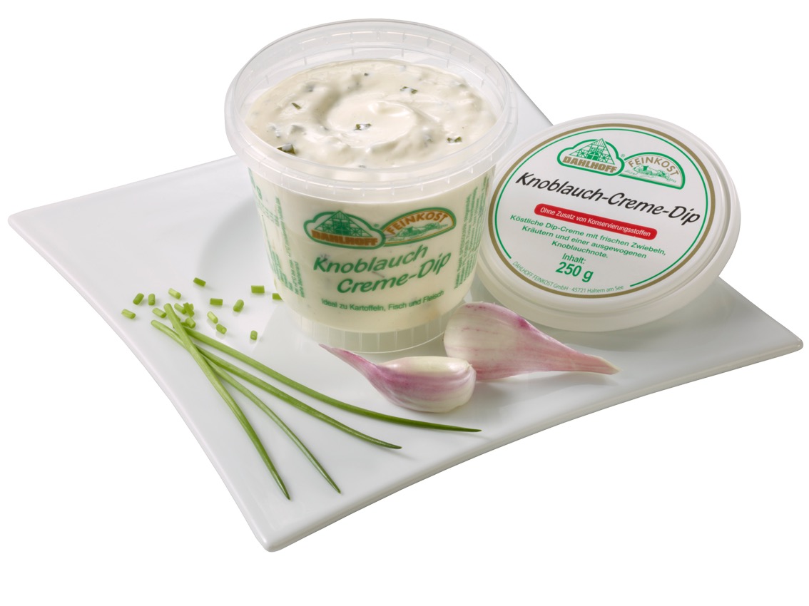 Knoblauch-Creme-Dip