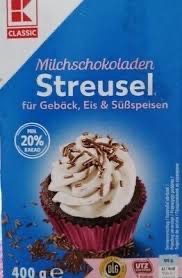 Milchschokoladen Streusel